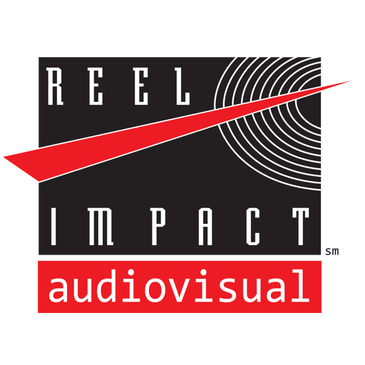 Logo for REEL IMPACT Audiovisual, event technology